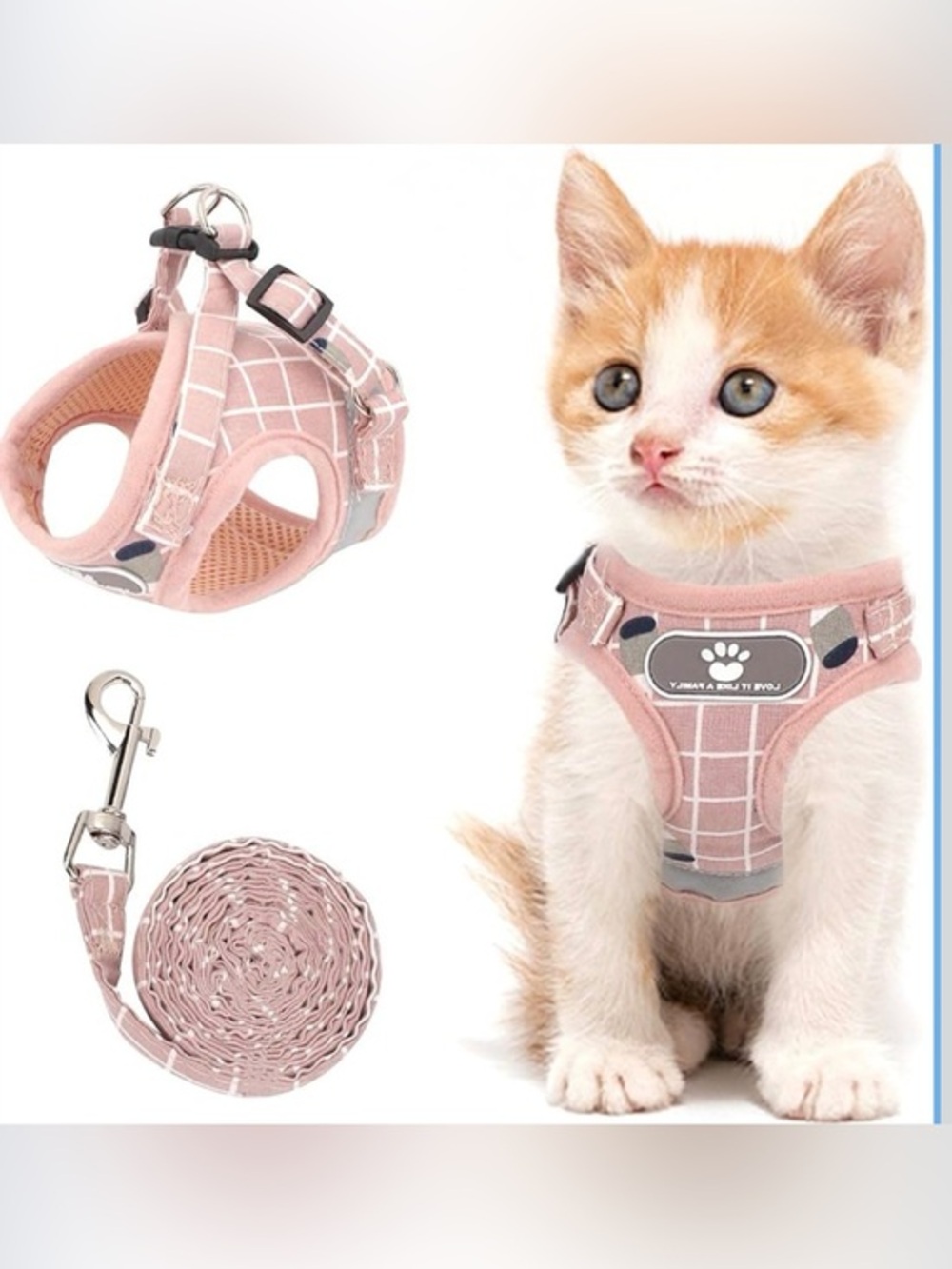 New Cat & Dog Vest Harness with leash Size XS